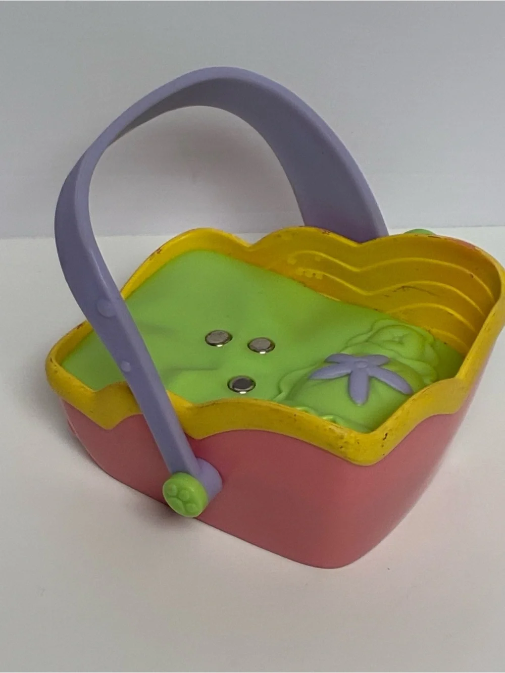 Littlest Pet Shop Magic Motion Magnetic LPS Hasbro Pet Bed Only Pink Purple